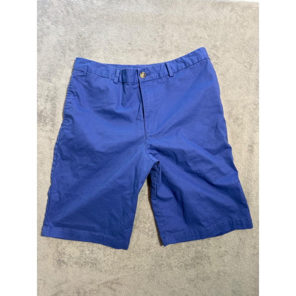 Polo Ralph Lauren Boys Royal Blue Chino Shorts Size 18 Cotton Twill Pony Logo